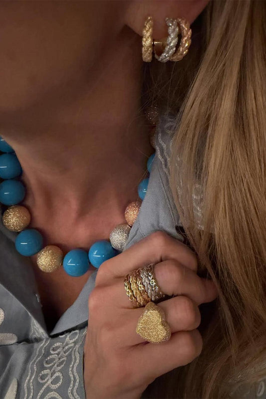 Florentine Finish Everyday Huggie Earrings - Yellow Gold-YELLOW GOLD-JEWELRYFINE JEWELEARRING-CAROLINA BUCCI