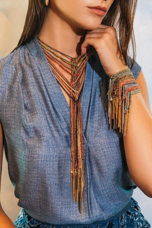 Lucky Travel Charm Necklace-YELLOW GOLD-JEWELRYFINE JEWELNECKLACE O-CAROLINA BUCCI