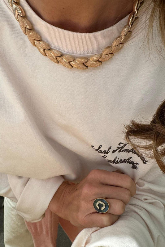 Florentine Finish Everyday Necklace-ROSE GOLD-30-JEWELRYFINE JEWELNECKLACE O-CAROLINA BUCCI