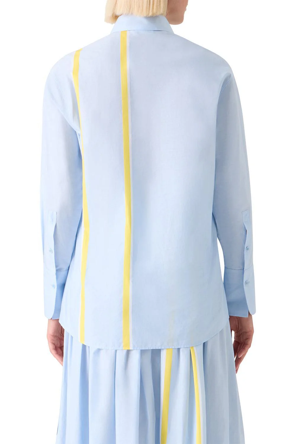 Long Sleeve Button Shirt-BLUE-2-CLOTHINGTOPBLOUSE-AKRIS PUNTO