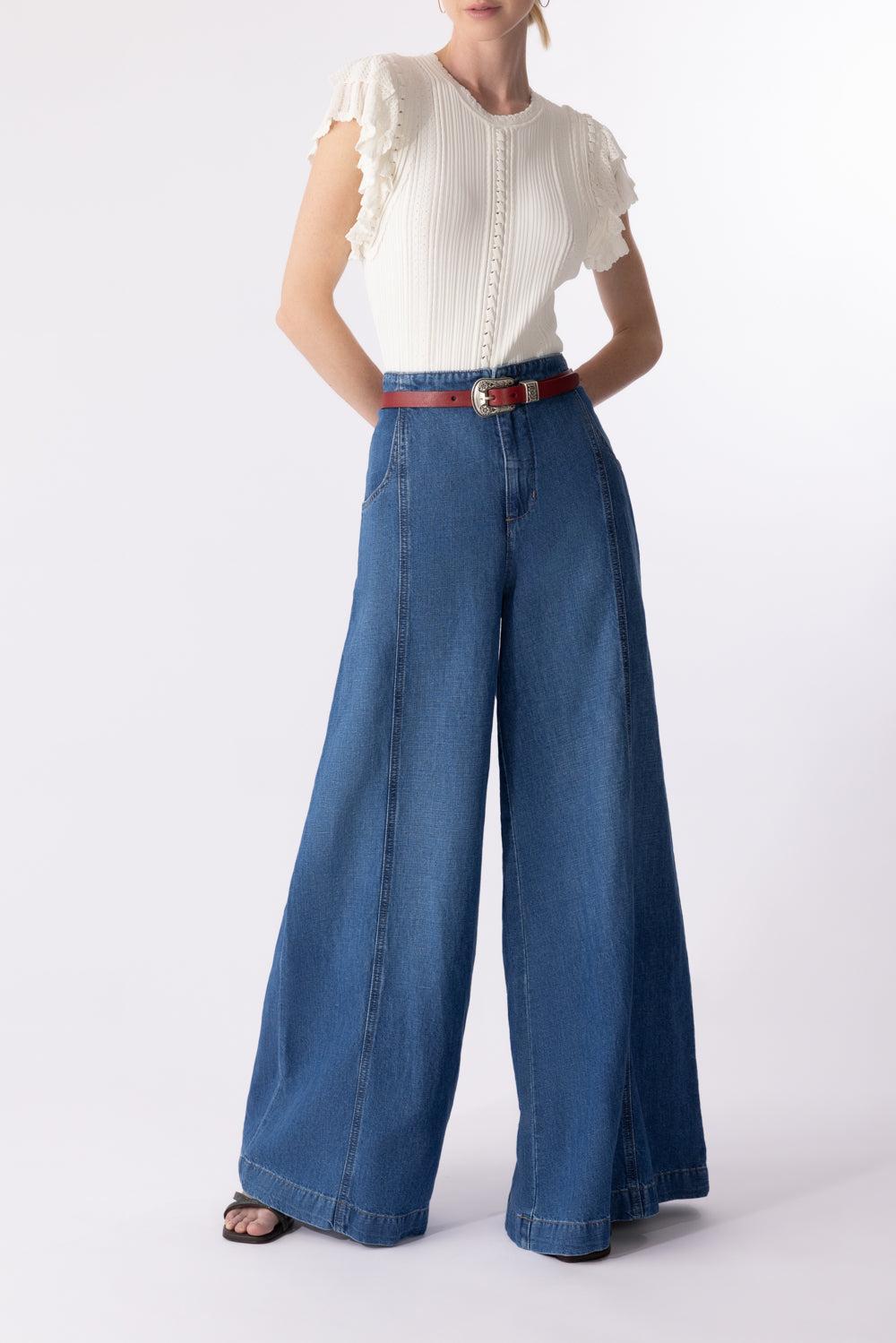 Dancing In The Dark Pant-VNTGEWSH-26-CLOTHINGPANTWIDE LEG-TWP