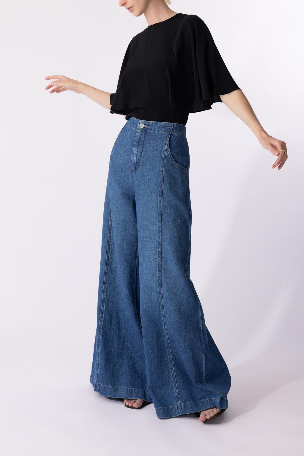 Dancing In The Dark Pant-VNTGEWSH-26-CLOTHINGPANTWIDE LEG-TWP