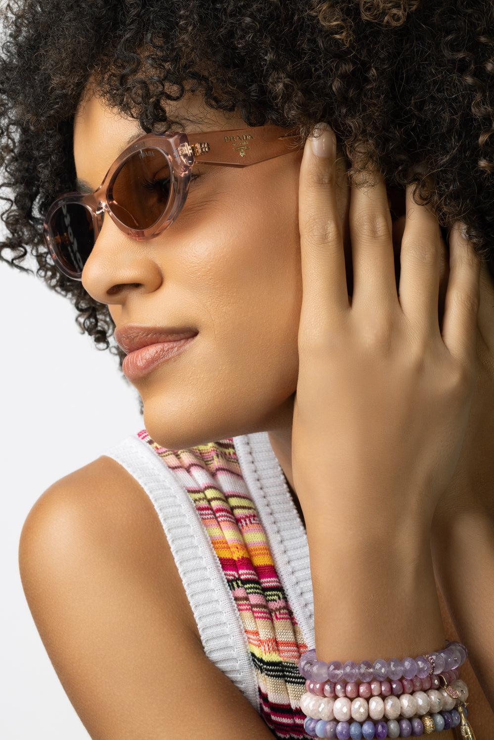 Symbole Sunglasses - Peach-PCHLTBRN-ACCESSORIESUNGLASSES-PRADA