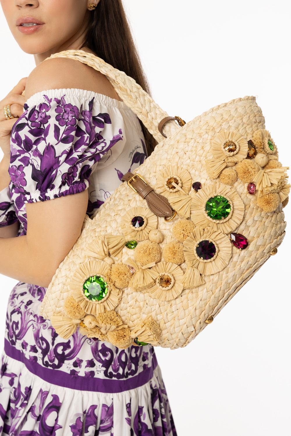 Novelty Bag With Gems-NTRLCARA-HANDBAGTOP HANDLE-DOLCE & GABBANA