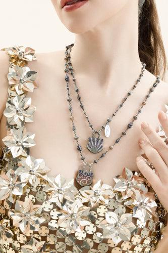 Fancy Diamond Amethyst Padlock Pendant-YELLOW GOLD-JEWELRYFINE JEWELPENDANT-SEVAN BICAKCI