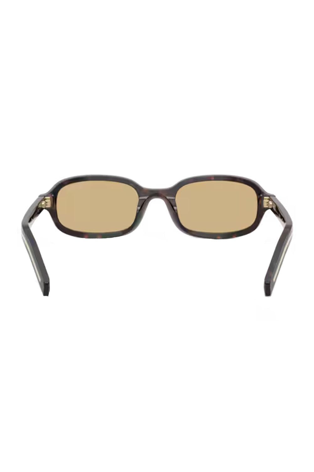 Transparent Rectangular Sunglasses-BROWN-ACCESSORIESUNGLASSES-PRADA