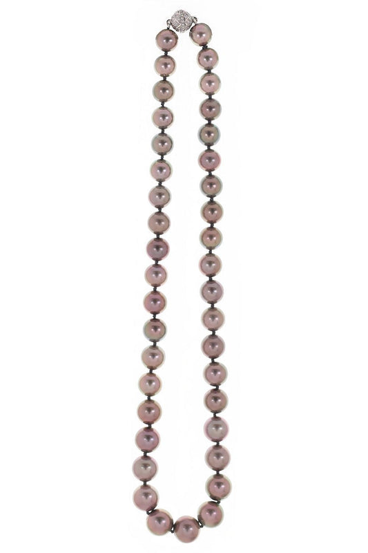 Round Tahitian Pearl Necklace-WHITE GOLD-16.75-JEWELRYFINE JEWELNECKLACE O-ASSAEL