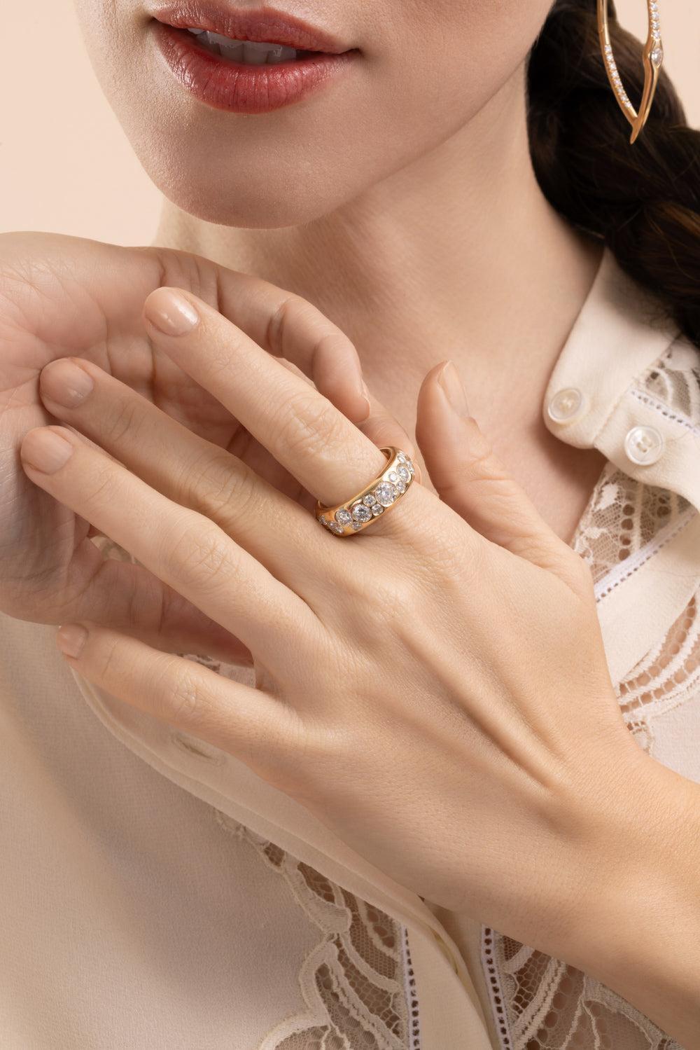 Diamond Mega Stone Gauge Ring-YELLOW GOLD-6.25-JEWELRYFINE JEWELRING-UNIFORM OBJECT