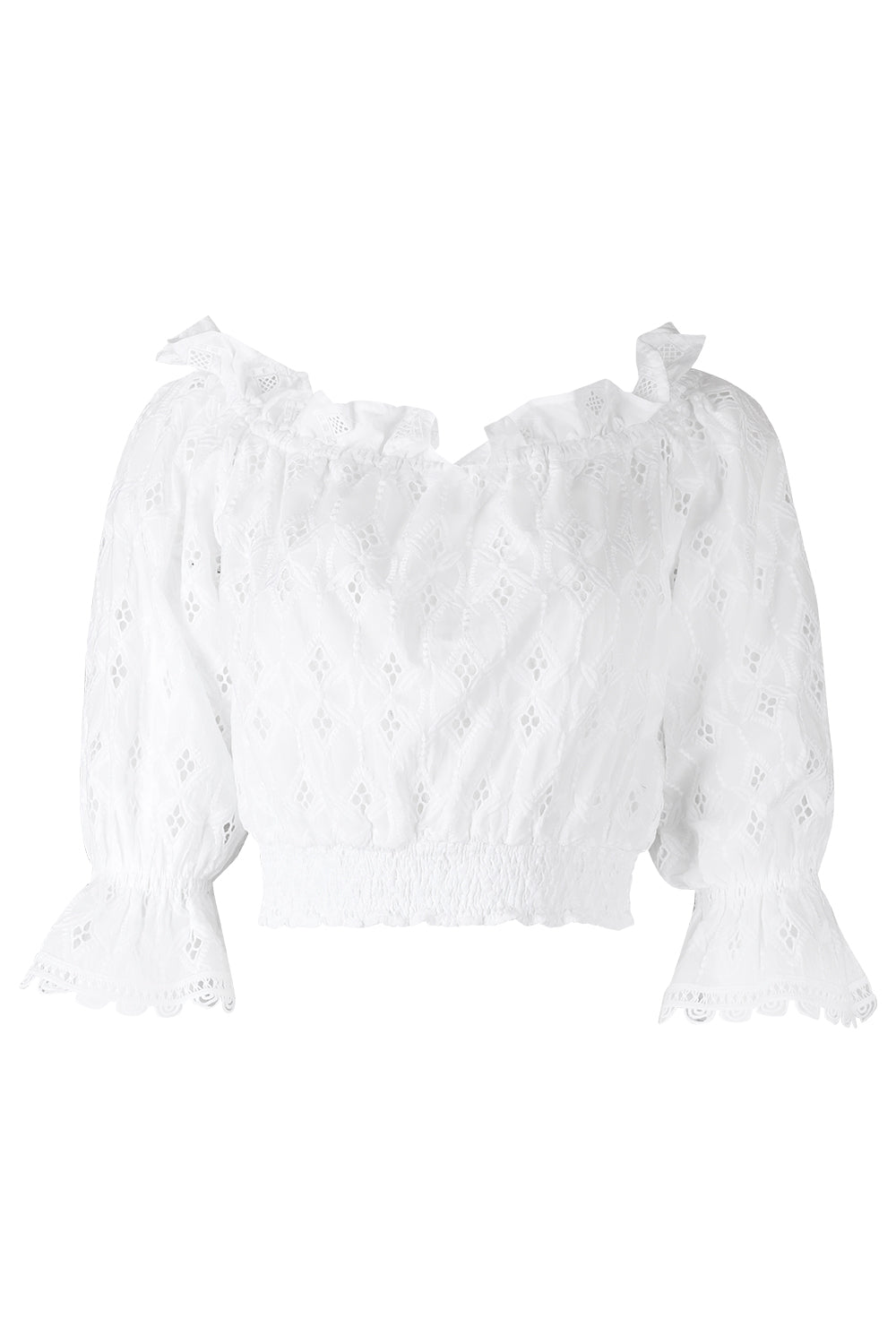 Rosmarino Blouse-WHITE-XS-CLOTHINGTOPBLOUSE-TEMPTATION POSITANO
