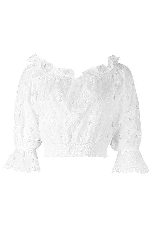 Rosmarino Blouse-WHITE-XS-CLOTHINGTOPBLOUSE-TEMPTATION POSITANO
