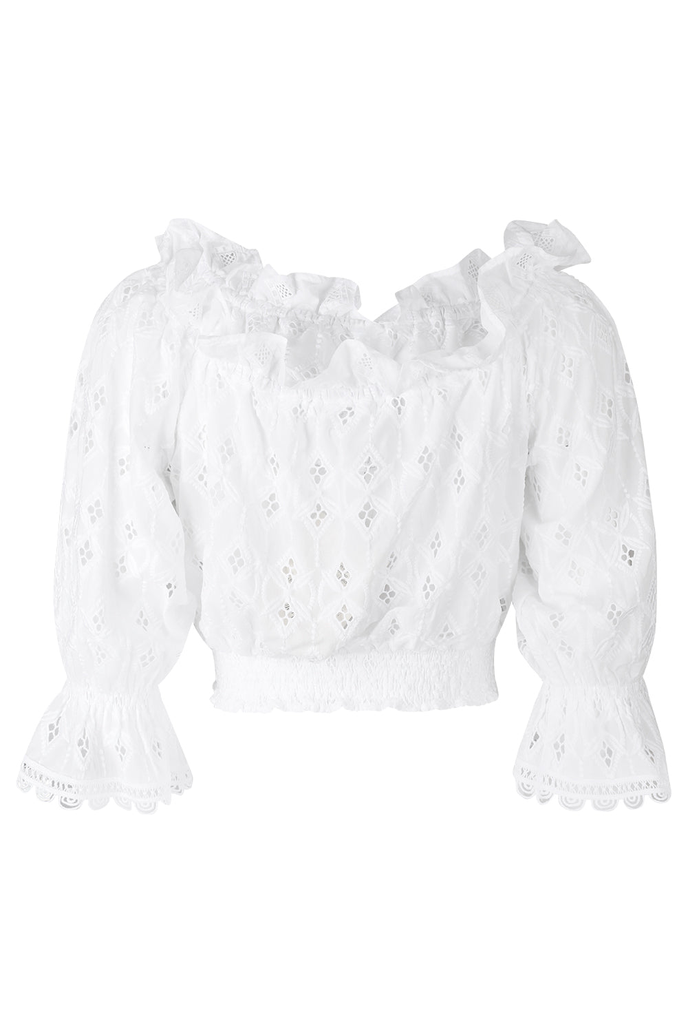 Rosmarino Blouse-WHITE-XS-CLOTHINGTOPBLOUSE-TEMPTATION POSITANO