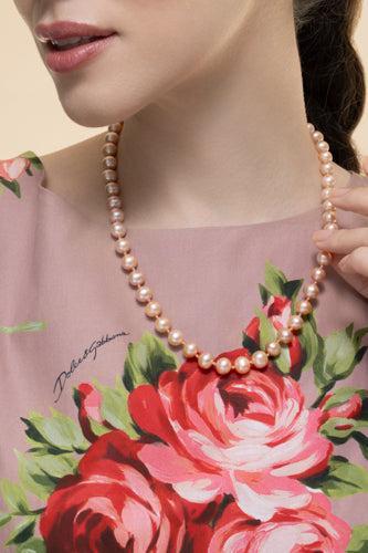Pink Pearl Affinity Knotted Necklace-YELLOW GOLD-JEWELRYFINE JEWELNECKLACE O-COOMI