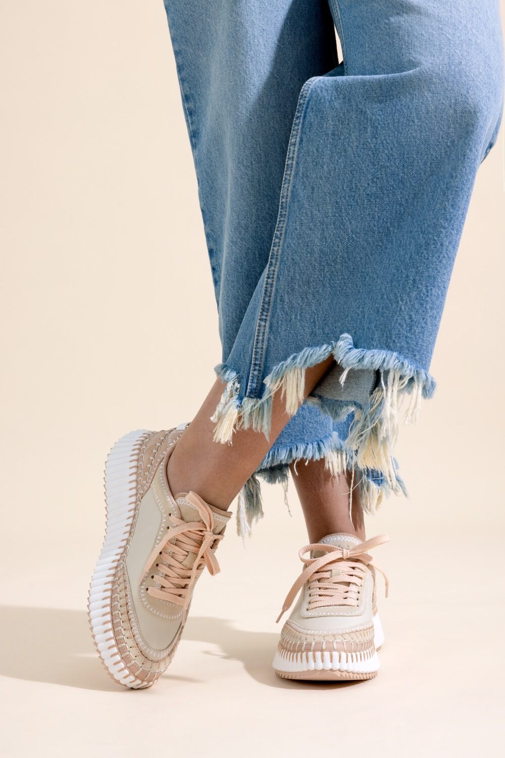 Nama Sneaker - Blushy Grey-GREY-36-SHOESNEAKER-CHLOÉ