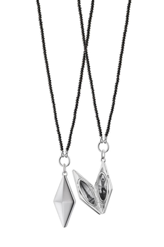 Deco Points North Locket Necklace-SILVER-18-JEWELRYFINE JEWELNECKLACE O-MONICA RICH KOSANN