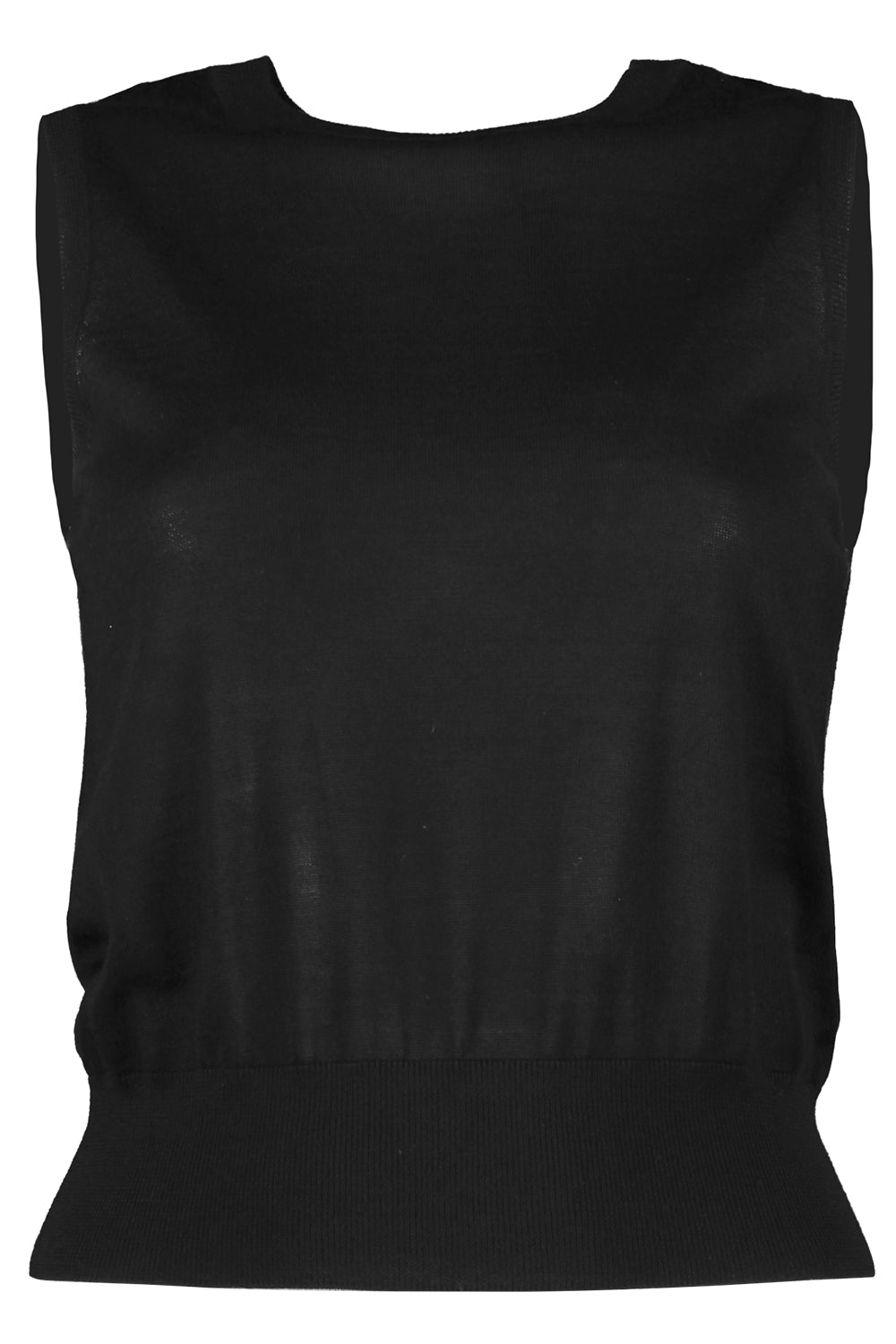 SLEEVELESS TANK TOP-BLACK-XS-CLOTHINGTOPTANK-ADAM LIPPES
