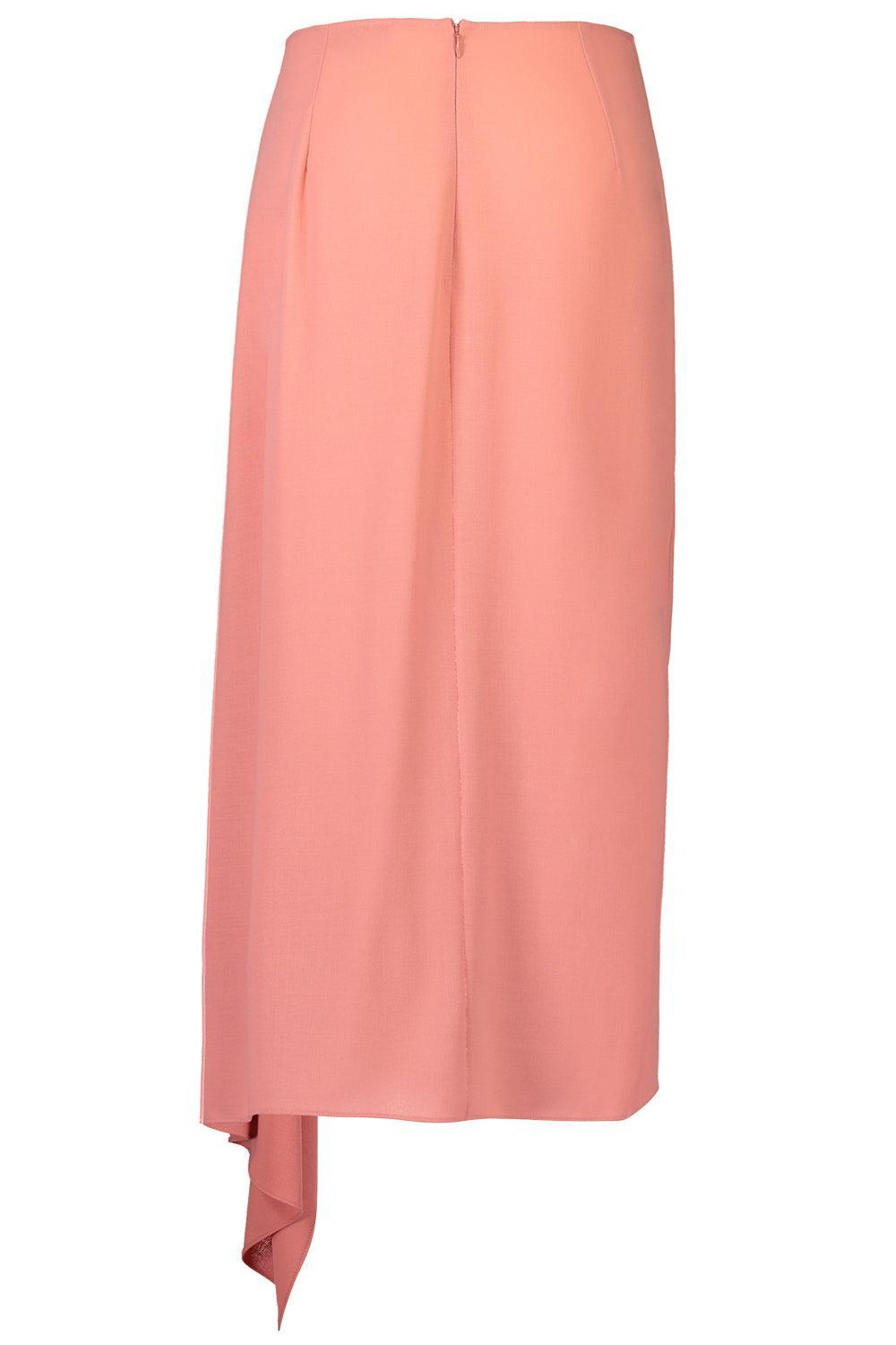 Cascade Skirt - Guava-PINK-2-CLOTHINGSKIRTMIDI-MICHAEL KORS COLLECTION