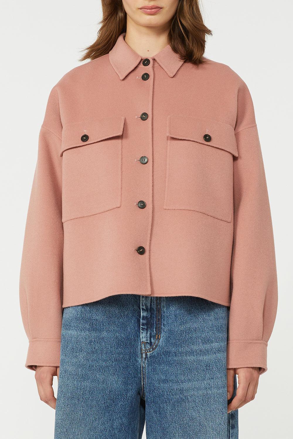 Trucker Jacket-ANTIQUE ROSE-2-CLOTHINGJACKETCASUAL-MAX MARA