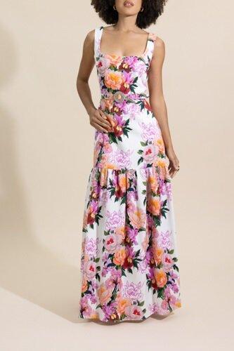 Biba Dress - Peony Drip-FLORAL-2-CLOTHINGDRESSCASUAL-BORGO DE NOR