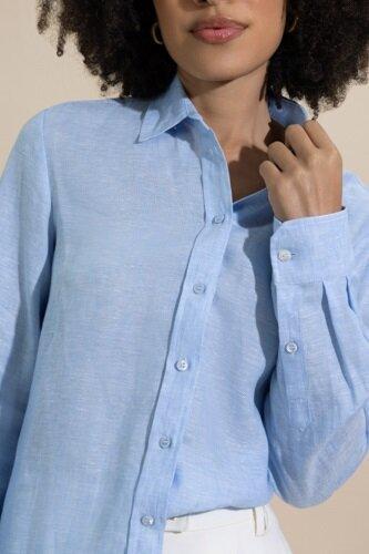 Werner Shirt - Sky Blue-BLUE-2-CLOTHINGTOPBLOUSE-MAX MARA