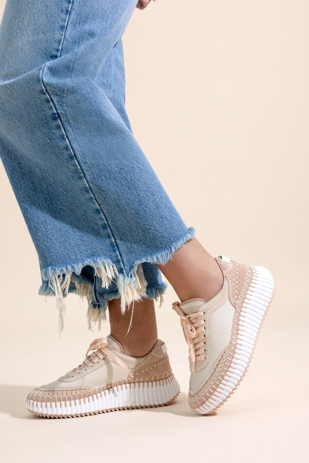 Nama Sneaker - Blushy Grey-GREY-36-SHOESNEAKER-CHLOÉ