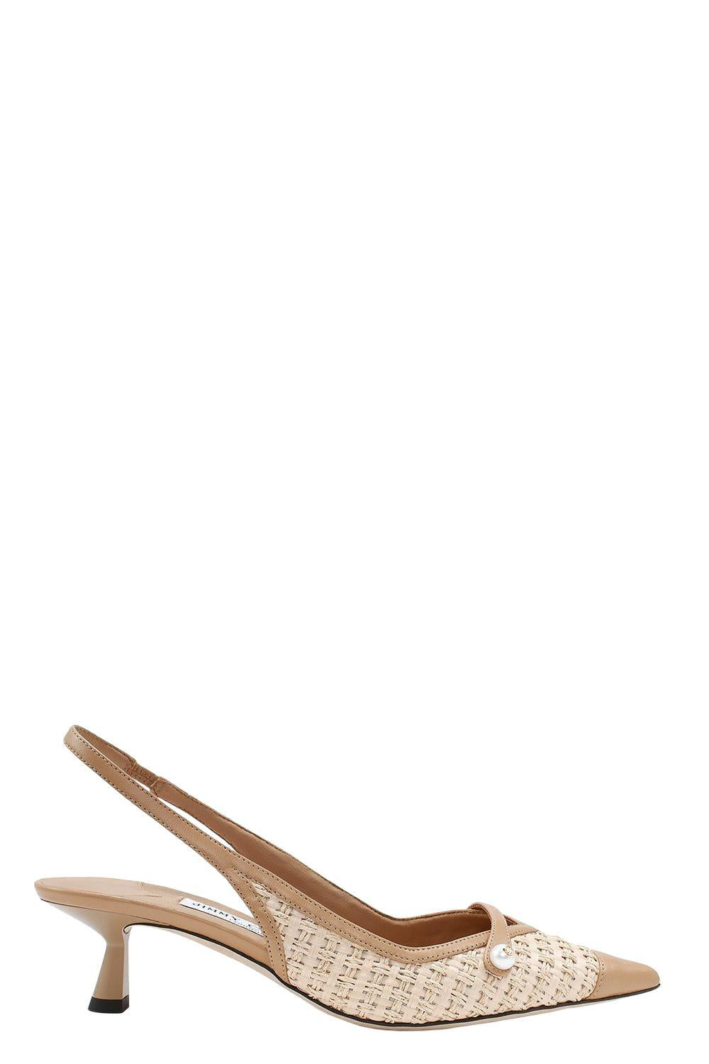 Amita Slingback Pump - Cappucino Raffia-CAPPUNAT-36.5-SHOEPUMP-JIMMY CHOO