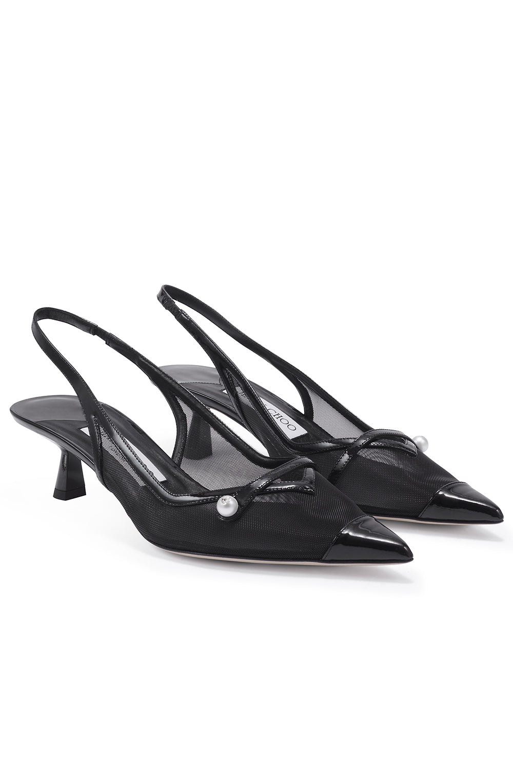 Amita Slingback Pump - Black-BLACK-36.5-SHOEPUMP-JIMMY CHOO