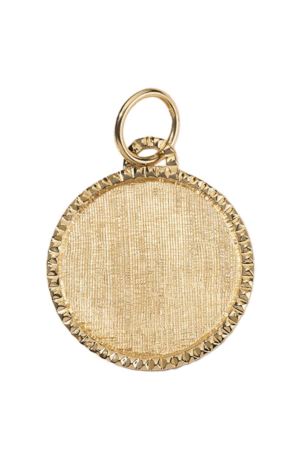 Classic Stud Disc Charm-YELLOW GOLD-JEWELRYFINE JEWELPENDANT-DEVON WOODHILL