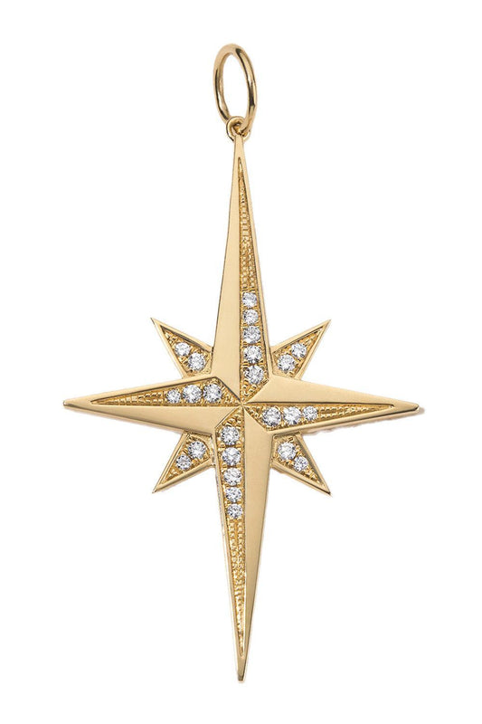 Diamond Deluxe Stellar Charm-YELLOW GOLD-JEWELRYFINE JEWELPENDANT-DEVON WOODHILL