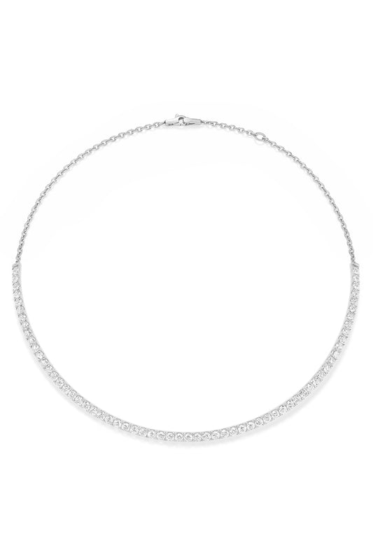 Diamond Clara Collar Necklace-WHITE GOLD-JEWELRYFINE JEWELNECKLACE O-MELISSA KAYE