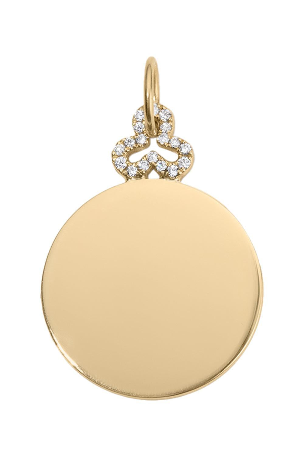 Classic Aurelia Disc Charm-YELLOW GOLD-JEWELRYFINE JEWELPENDANT-DEVON WOODHILL