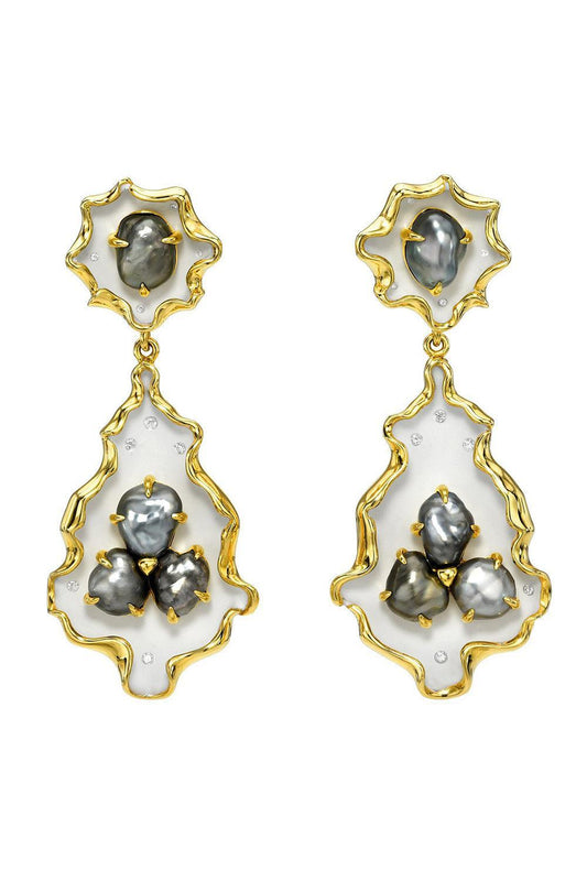 Keshi Pearl White Drop Earrings-YELLOW GOLD-JEWELRYFINE JEWELEARRING-VICTOR VELYAN