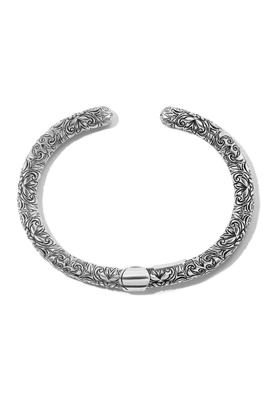 Embossed Hinged Cuffling-SILVER-6.5-7-JEWELRYFINE JEWELBRACELET O-MARLA AARON