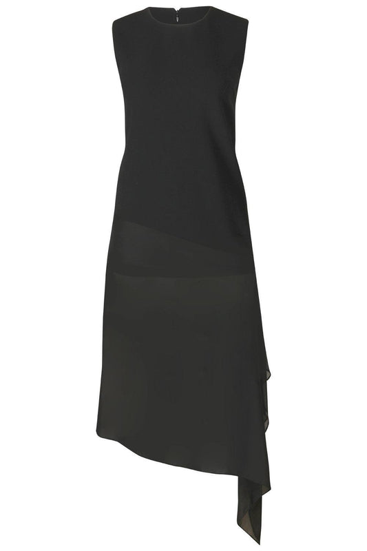 Veiled Dress-BLACK-2-CLOTHINGDRESSCOCKTAIL-MICHAEL KORS COLLECTION