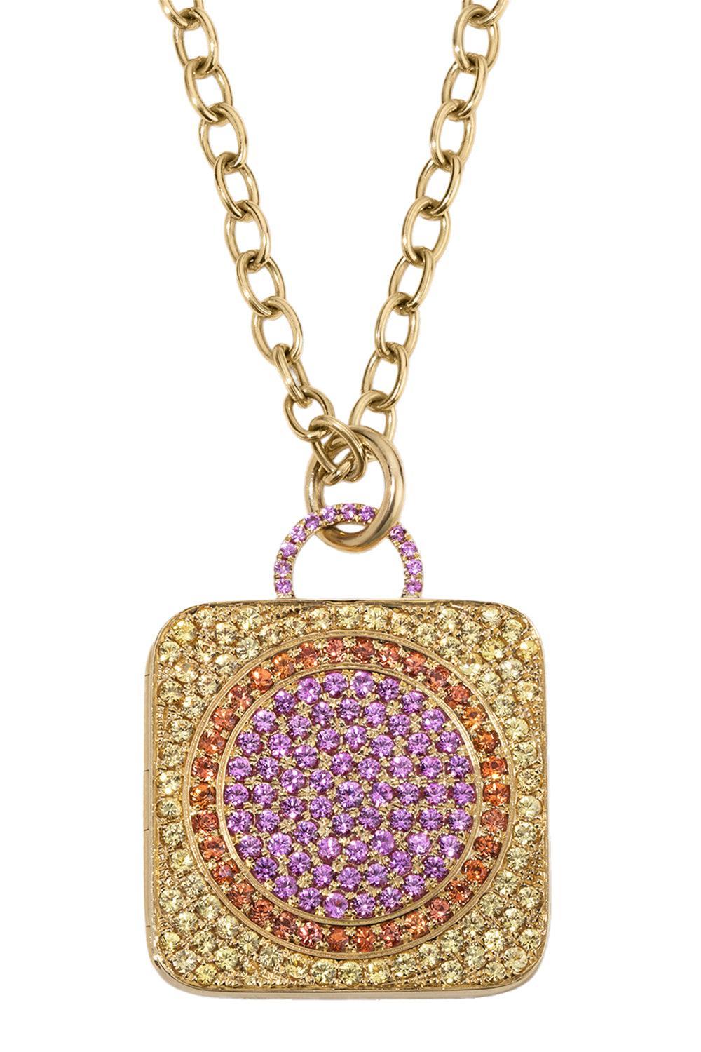 Strawberry Shortcake Voyage Locket-YELLOW GOLD-JEWELRYFINE JEWELPENDANT-DEVON WOODHILL