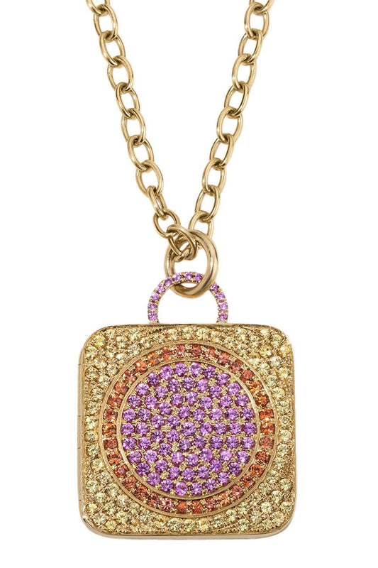 Strawberry Shortcake Voyage Locket-YELLOW GOLD-JEWELRYFINE JEWELPENDANT-DEVON WOODHILL