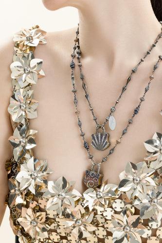 Fancy Diamond Amethyst Padlock Pendant-YELLOW GOLD-JEWELRYFINE JEWELPENDANT-SEVAN BICAKCI