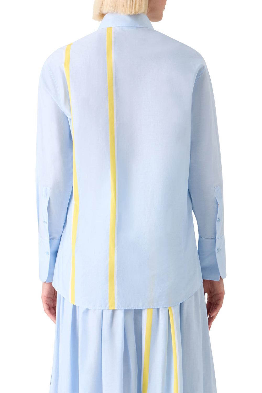 Long Sleeve Button Shirt-BLUE-2-CLOTHINGTOPBLOUSE-AKRIS PUNTO