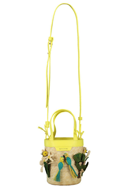 Birdsong Mini Bucket Bag-YELLOW-O/S-HANDBAGTOP HANDLE-AQUAZZURA