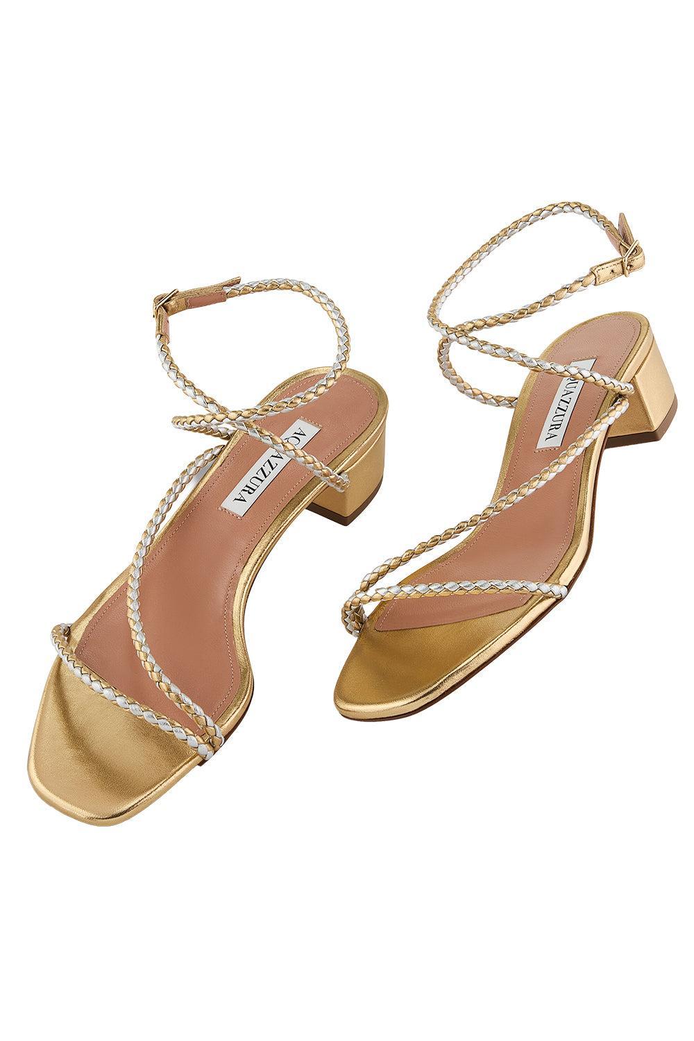 Luca Sandal 35-GOLD-36-SHOESANDAL-AQUAZZURA