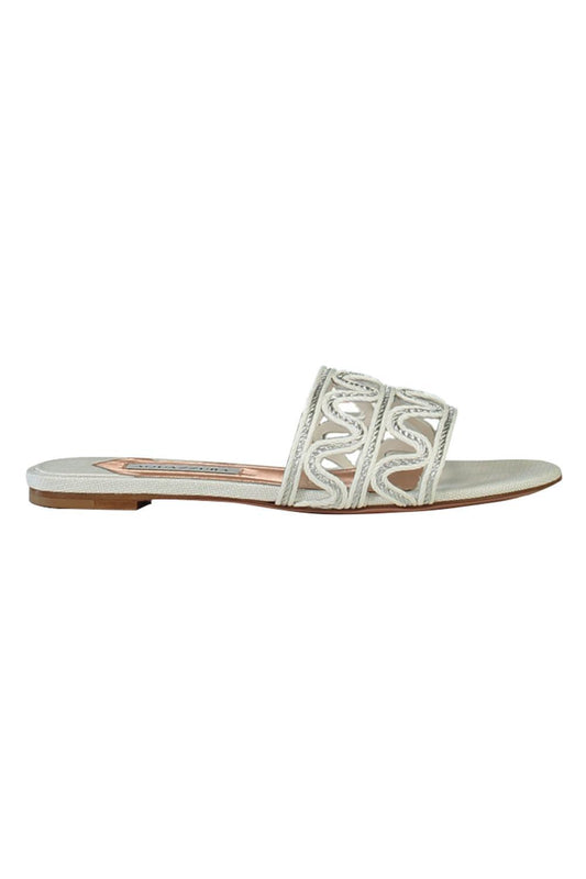 Manaus Slide-WHITE-36-SHOESANDAL-AQUAZZURA