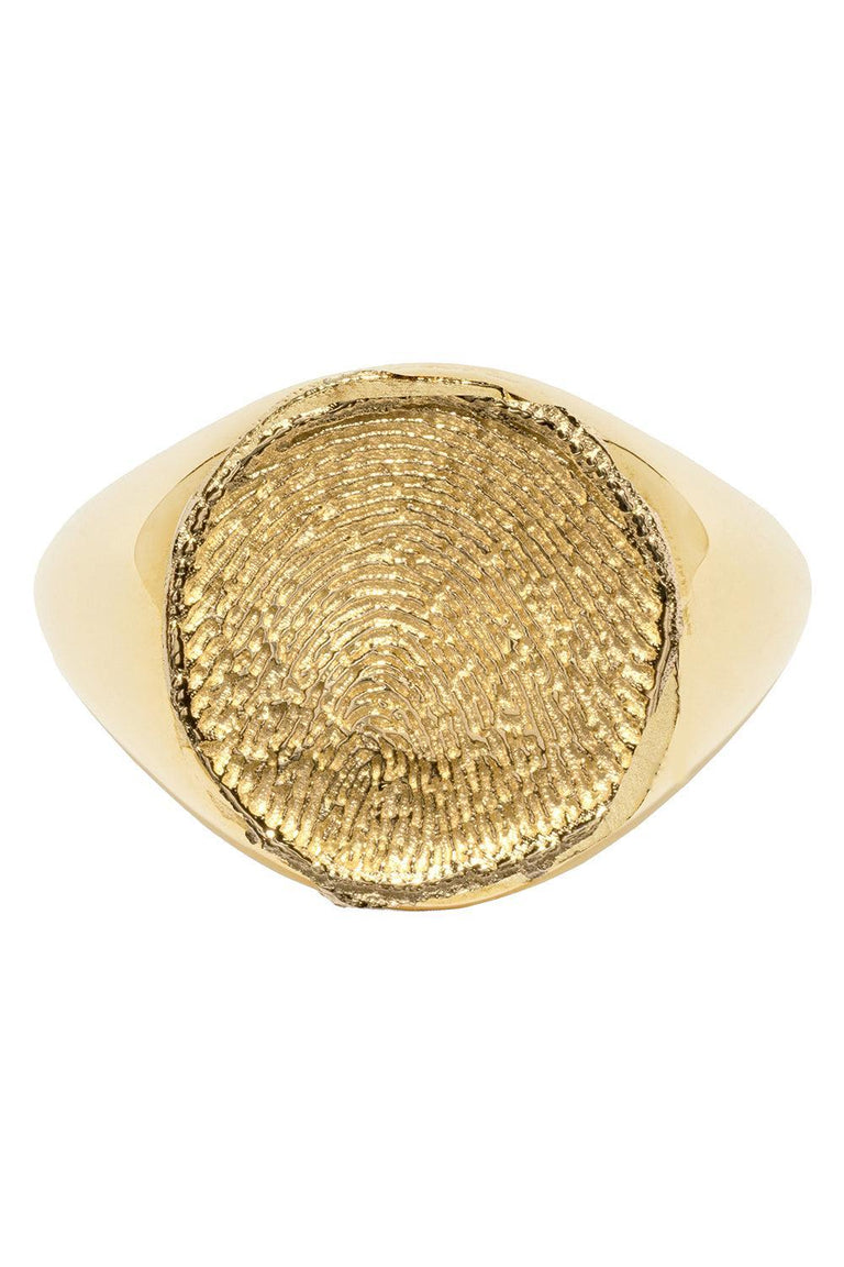 Custom Fingerprint Signet Ring