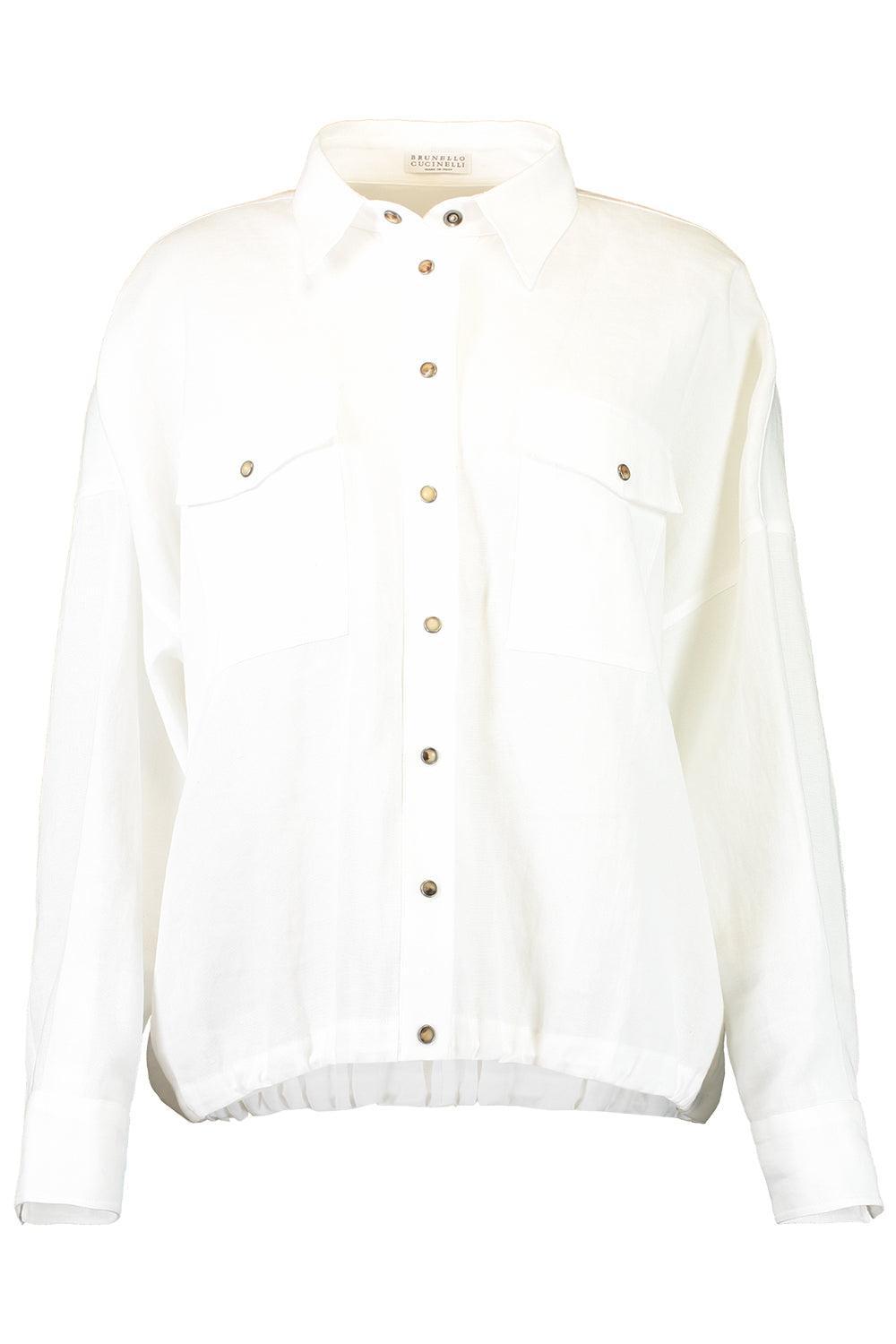 Patch Pocket Structure Shacket-WHITE-XS-CLOTHINGTOPBLOUSE-BRUNELLO CUCINELLI