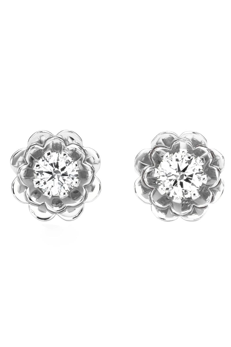 CADAR-Diamond Trio Studs-WHITE GOLD