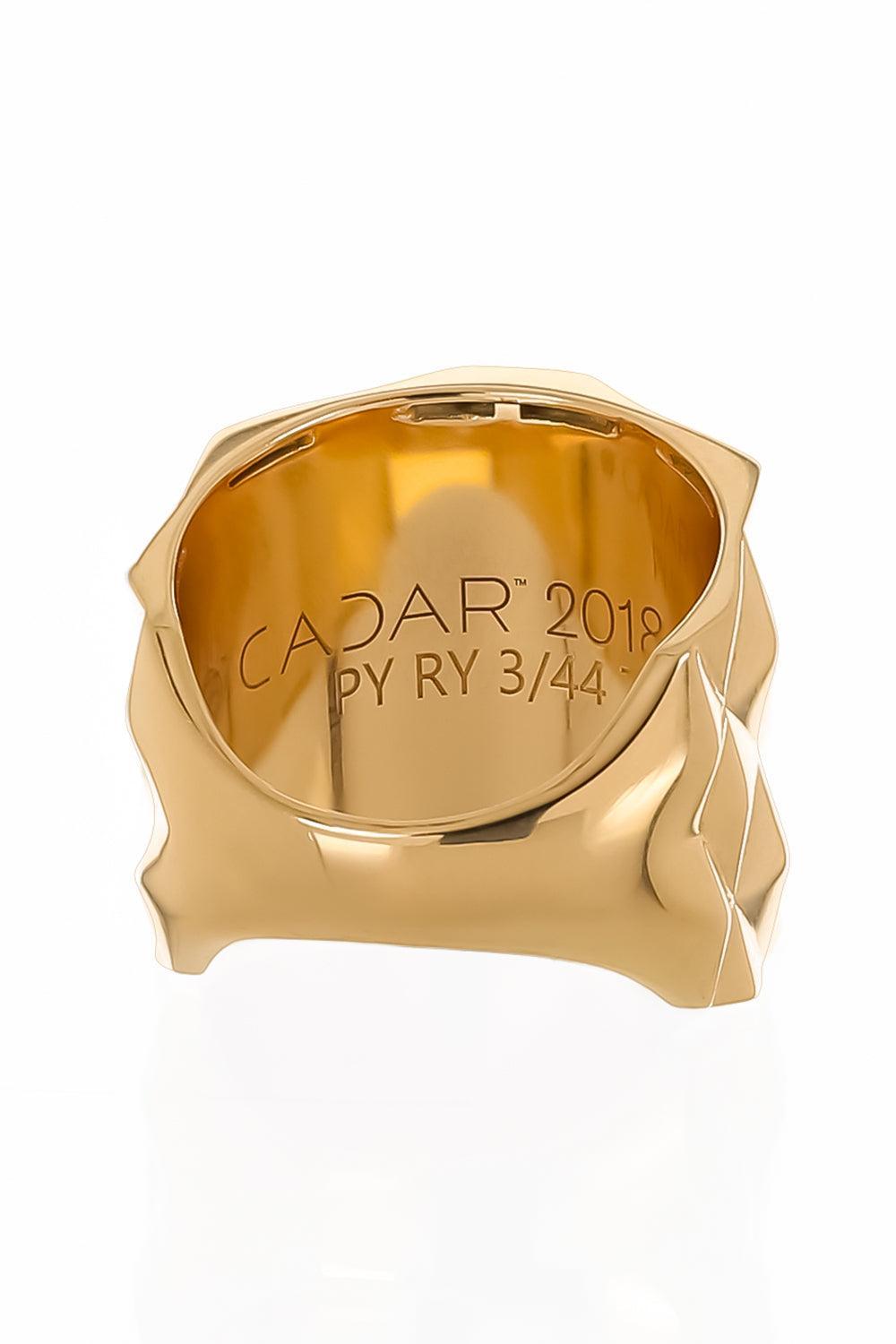 Wide Python Ring-YELLOW GOLD-7.5-JEWELRYFINE JEWELRING-CADAR
