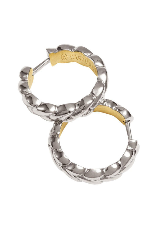 Patinato Everyday Earrings - White Gold-WHITE GOLD-JEWELRYFINE JEWELEARRING-CAROLINA BUCCI