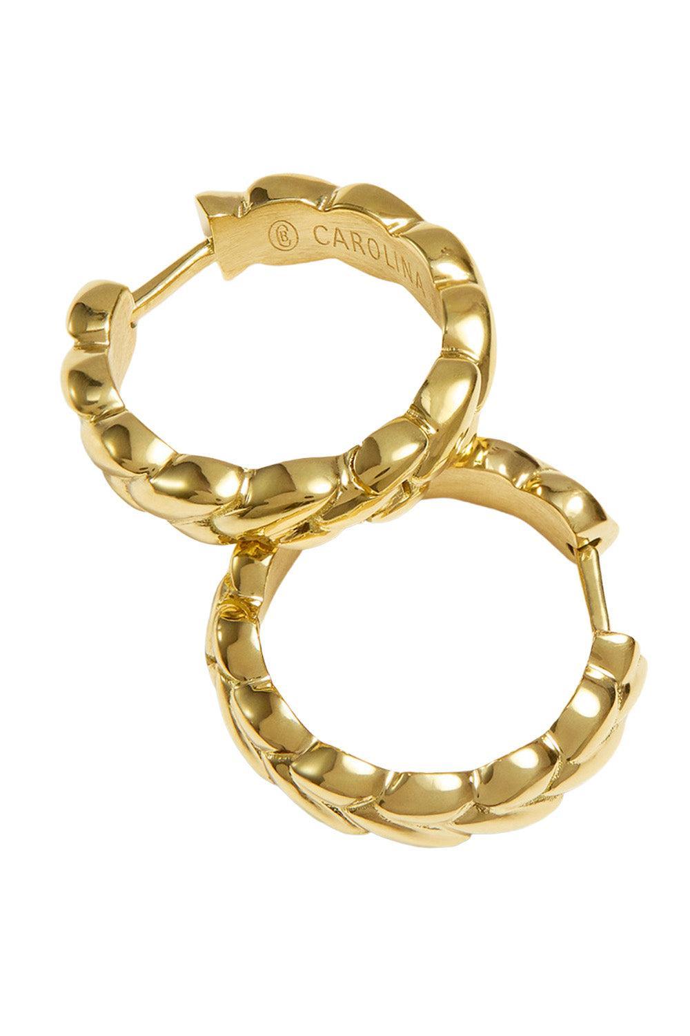 Patinato Everyday Earrings - Yellow Gold-YELLOW GOLD-JEWELRYFINE JEWELEARRING-CAROLINA BUCCI