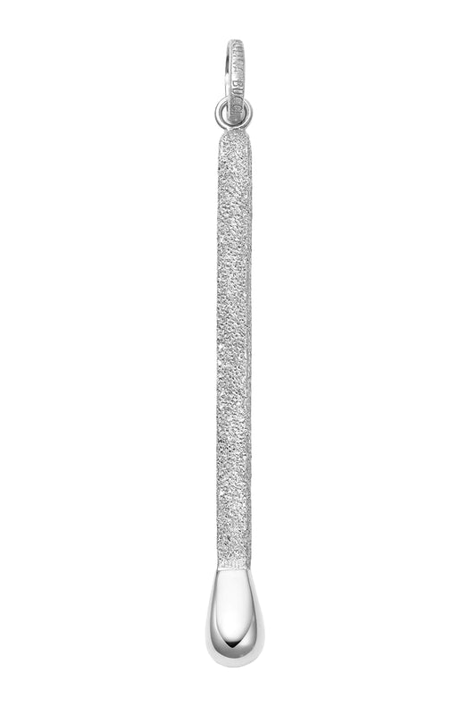 Florentine Finish Matchstick Pendant-WHITE GOLD-JEWELRYFINE JEWELPENDANT-CAROLINA BUCCI