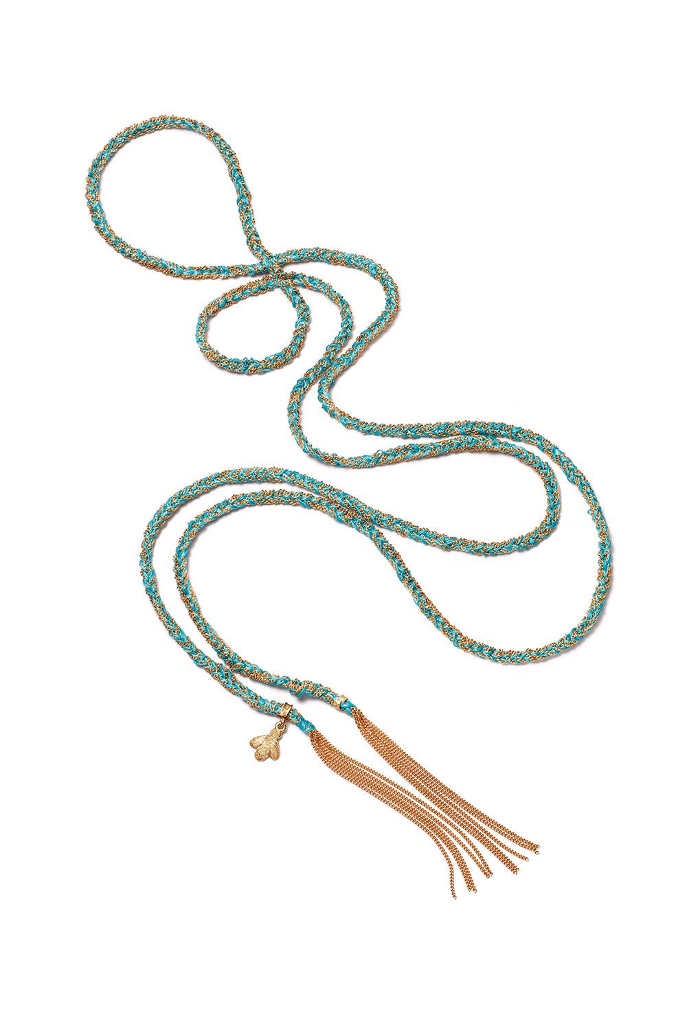 CAROLINA BUCCI-Lucky Sprezzatura Bee Charm Necklace-YELLOW GOLD