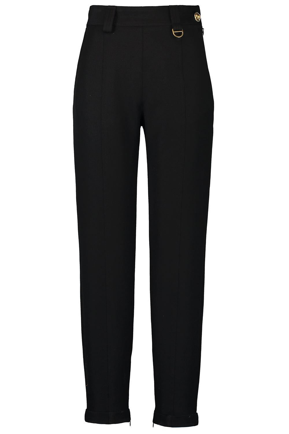 Fitted Stretch Pant-BLACK-36-CLOTHINGPANTSLIM FIT-CHLOÉ