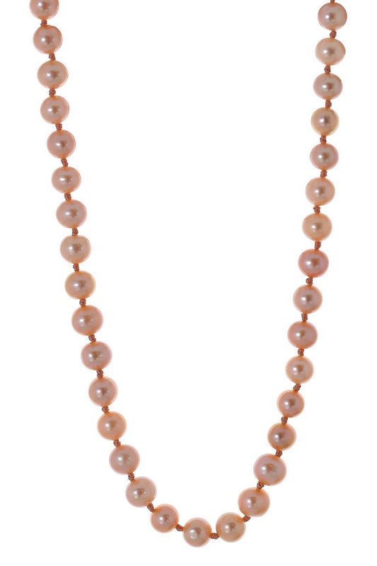 Pink Pearl Affinity Knotted Necklace-YELLOW GOLD-JEWELRYFINE JEWELNECKLACE O-COOMI